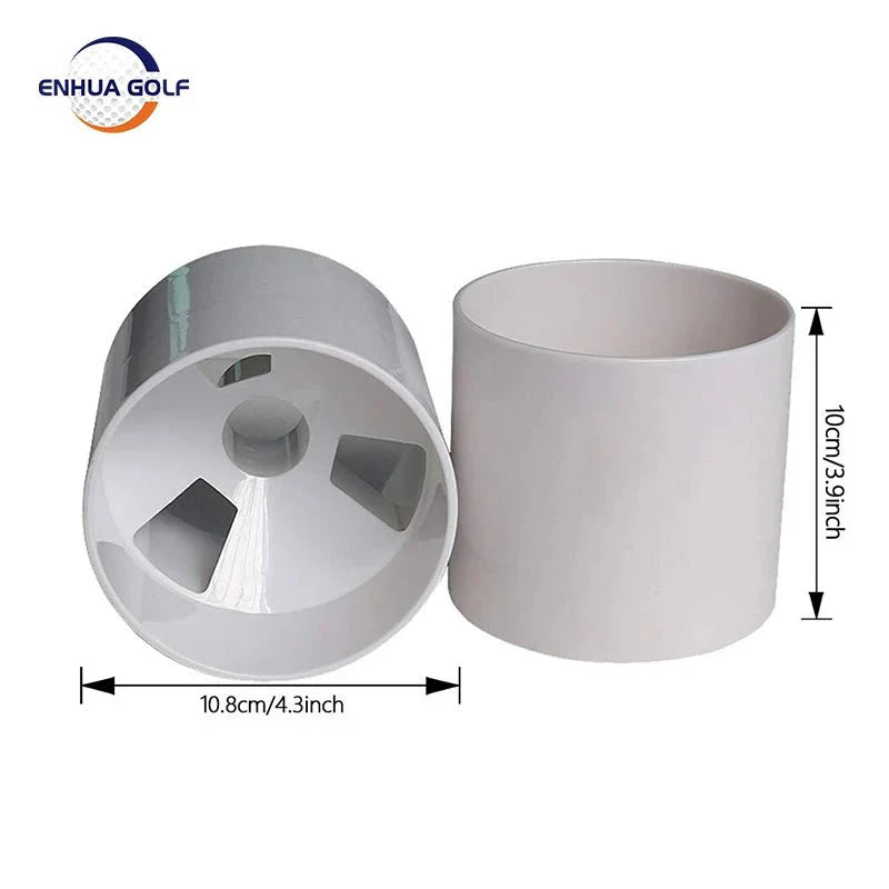 4'' White Plastic Golf Hole Cup