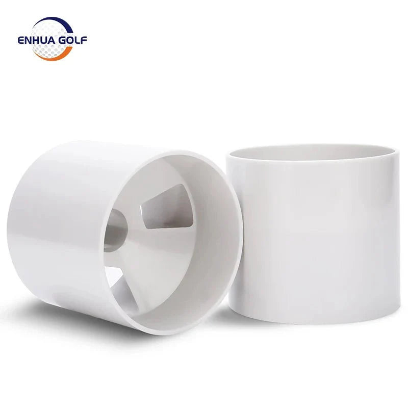 4'' White Plastic Golf Hole Cup