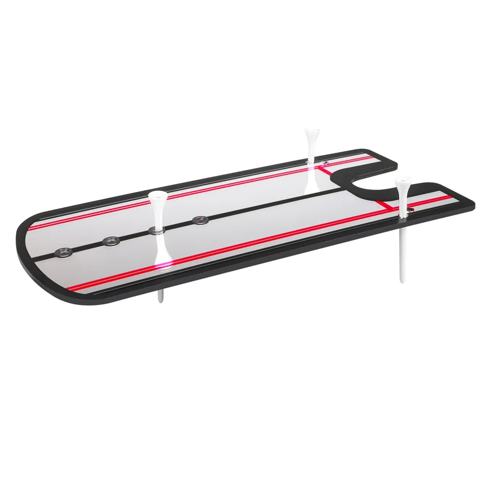 Golf Putting Alignment Mirror Portable Practice Putting Trainer Training Aid Trainer Eye Line Practice Putting Alignment Tool
