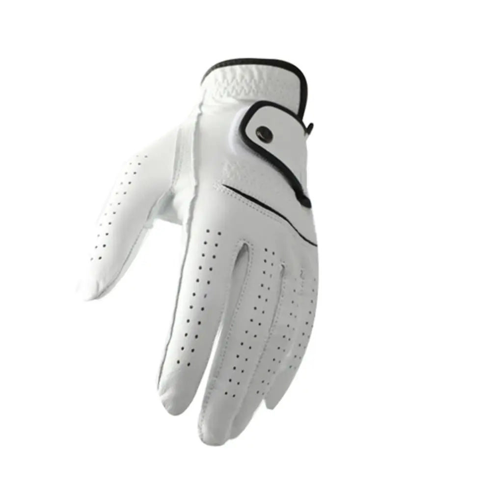 Sheepskin Men's Sports Golf Glove Breathable Single Left Hand Leather Golfing Glove Maximum Grip Slip-Resistant Golf Accessories