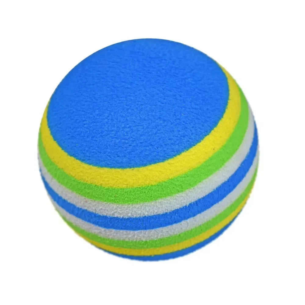 10Pcs Foam Golf Balls Indoor Swing Training Practice Rainbow Sponge Balls Soft Flexible Golf Training Aid Accessories