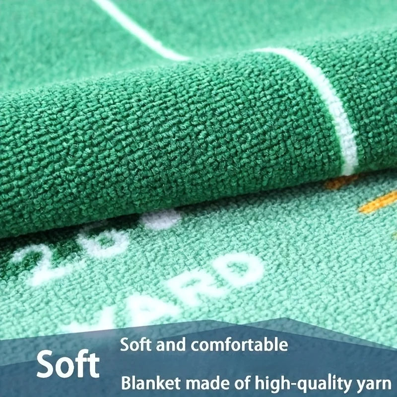 Putting Mat with Distance Markers Indoor Golf Training Aid Portable Practice Mat for Home Office Stroke Improvement