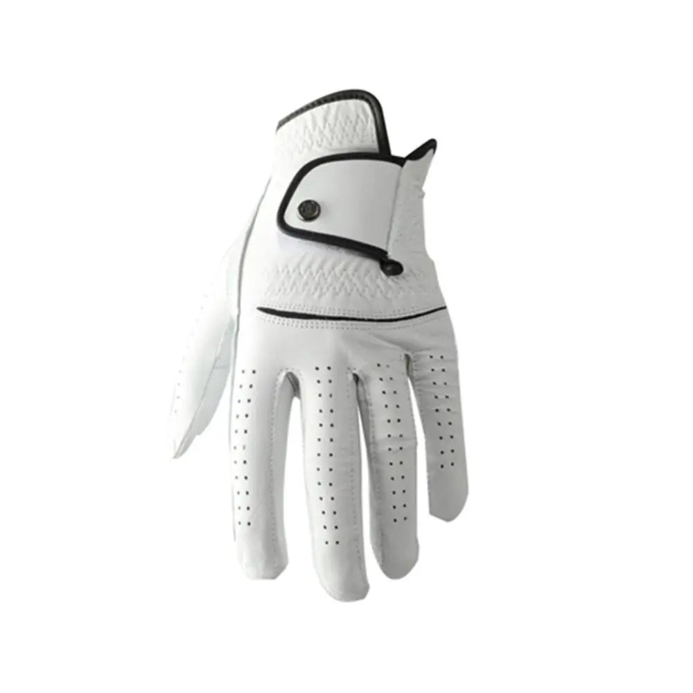 Sheepskin Men's Sports Golf Glove Breathable Single Left Hand Leather Golfing Glove Maximum Grip Slip-Resistant Golf Accessories