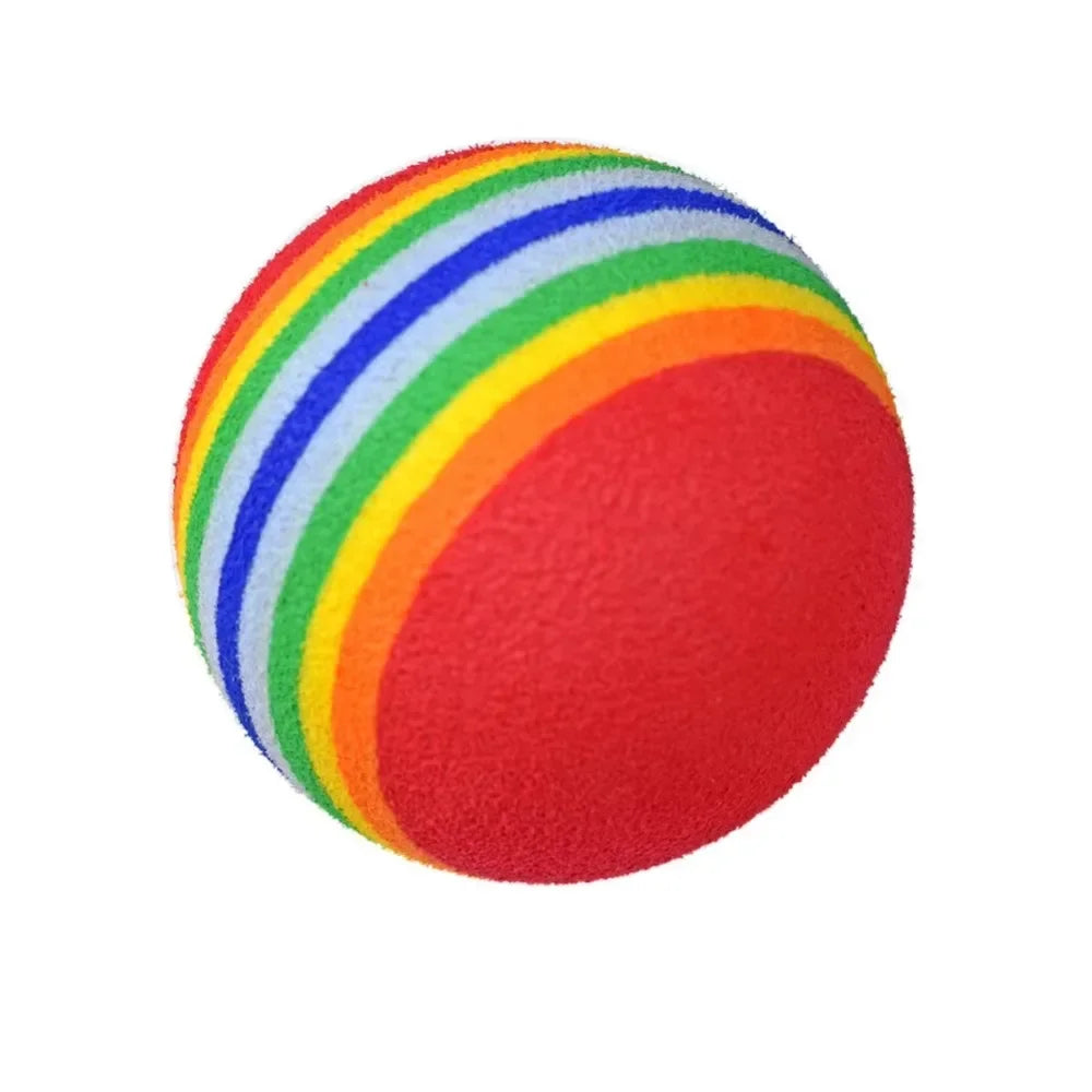 10Pcs Foam Golf Balls Indoor Swing Training Practice Rainbow Sponge Balls Soft Flexible Golf Training Aid Accessories